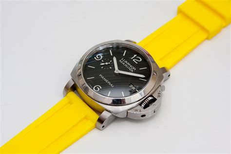 panerai yellow strap|aftermarket panerai watch straps.